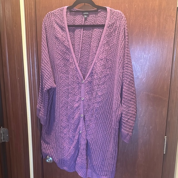 torrid Sweaters - Lavender Knit Cardigan Sweater